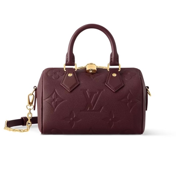 Louis Vuitton Speedy Bandouliere 20, Garnet Leather - Picture 1 of 8
